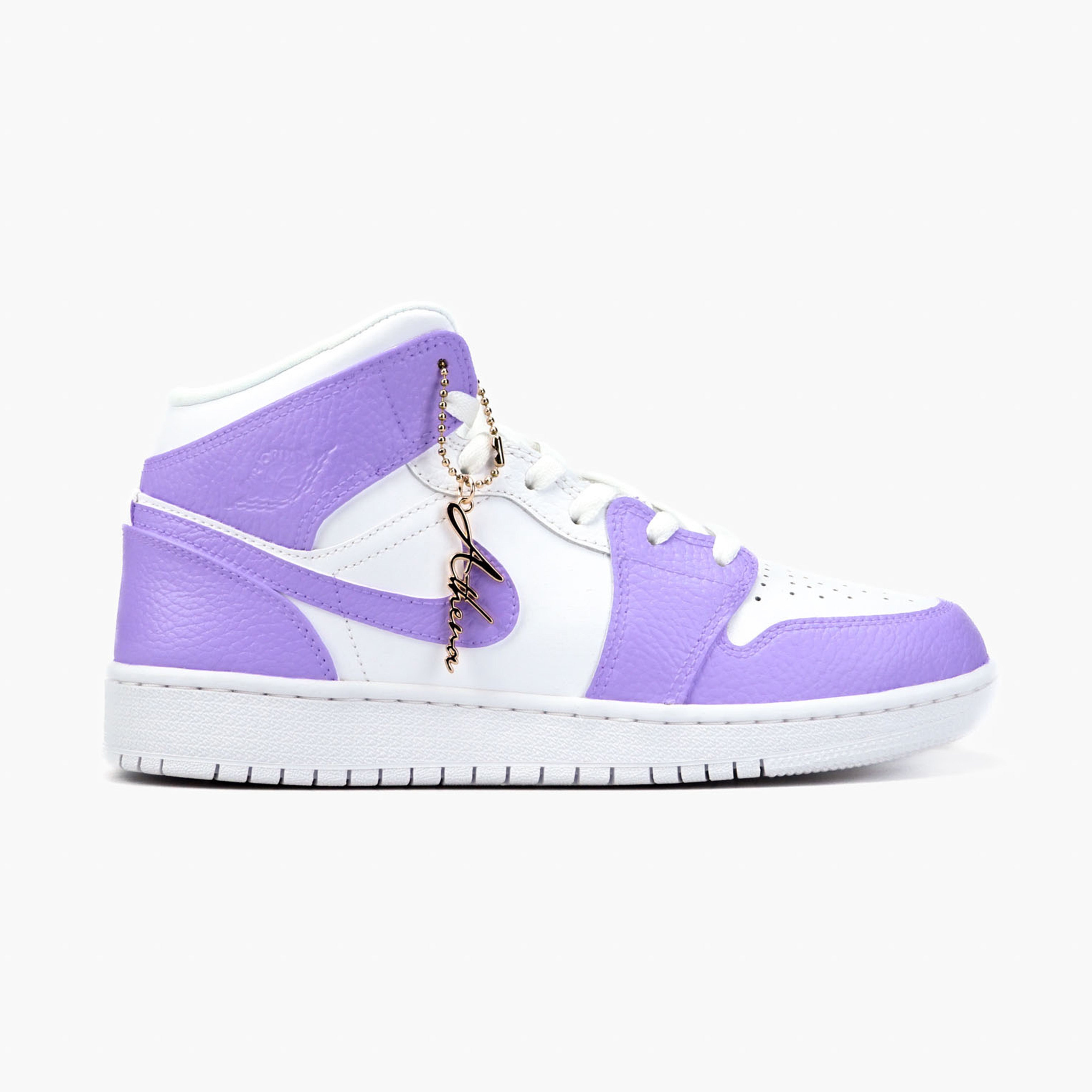 Mid Nike Jordan Schuhe Lila Custom Nike Air Jordan Mid Bemalte