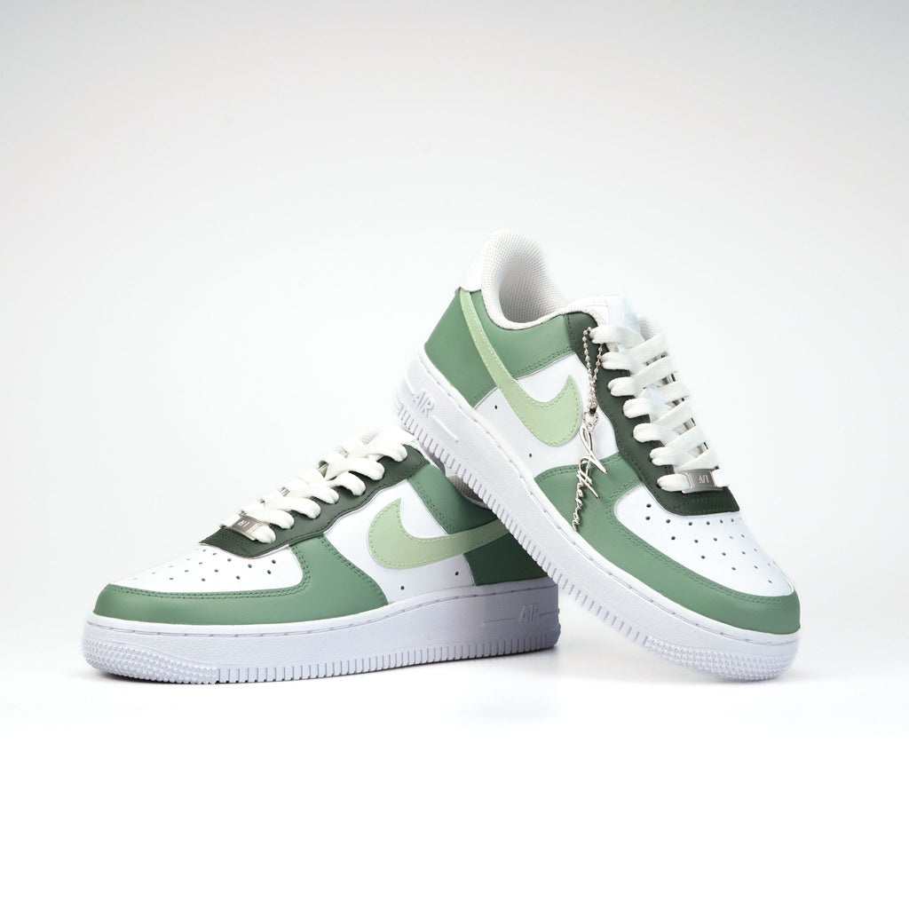Custom Sneaker Nike AIR Force 1 Custom Sneaker Avocado Handgemachte Schuhe von Athena