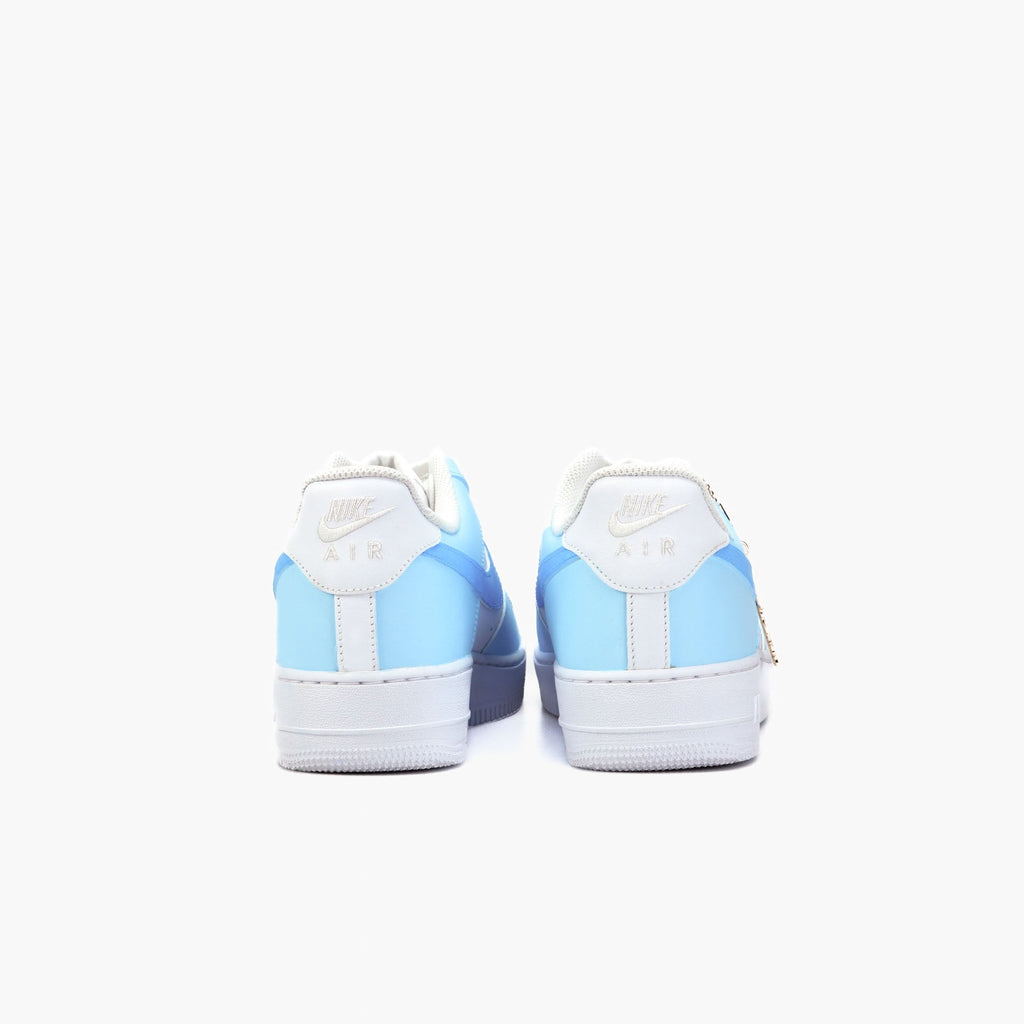 Custom Sneaker Nike AIR Force 1 Custom Sneaker Babyblau Handgemachte Schuhe von Athena