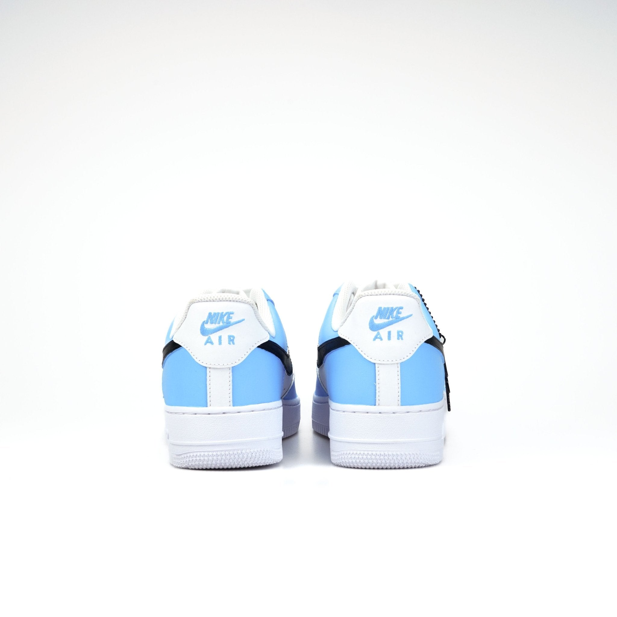 AIR Force Custom Sneaker Blau Schwarz