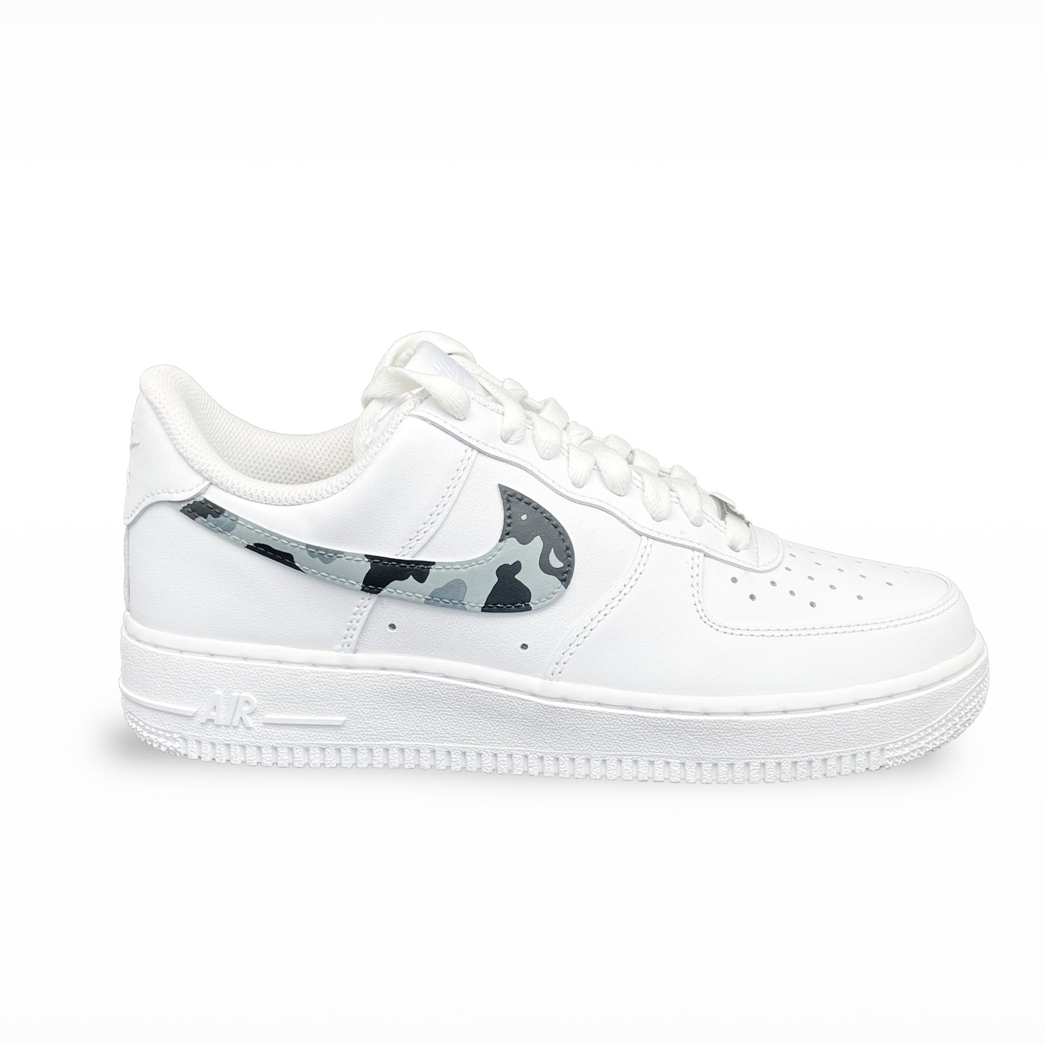 Camo Air Force One Low Custom AIR Force Custom Sneaker Camouflage Grey