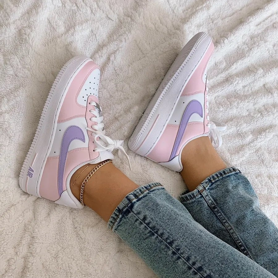 Custom Nike Air Force 07 Painted Shoes Sneaker For Women And Men