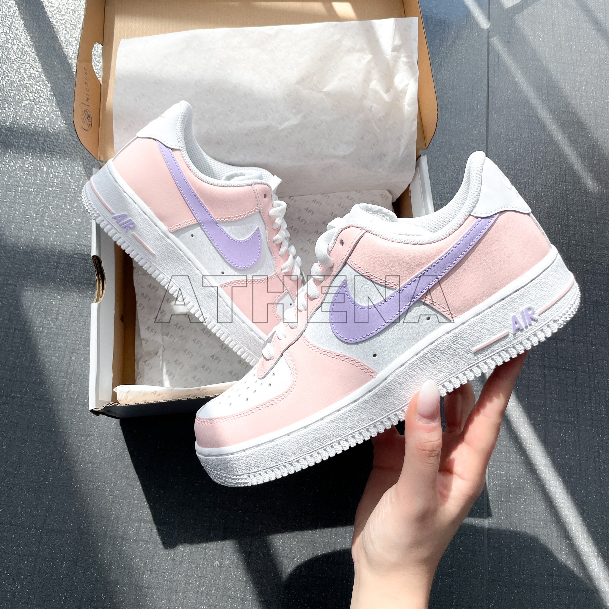 pink custom af1