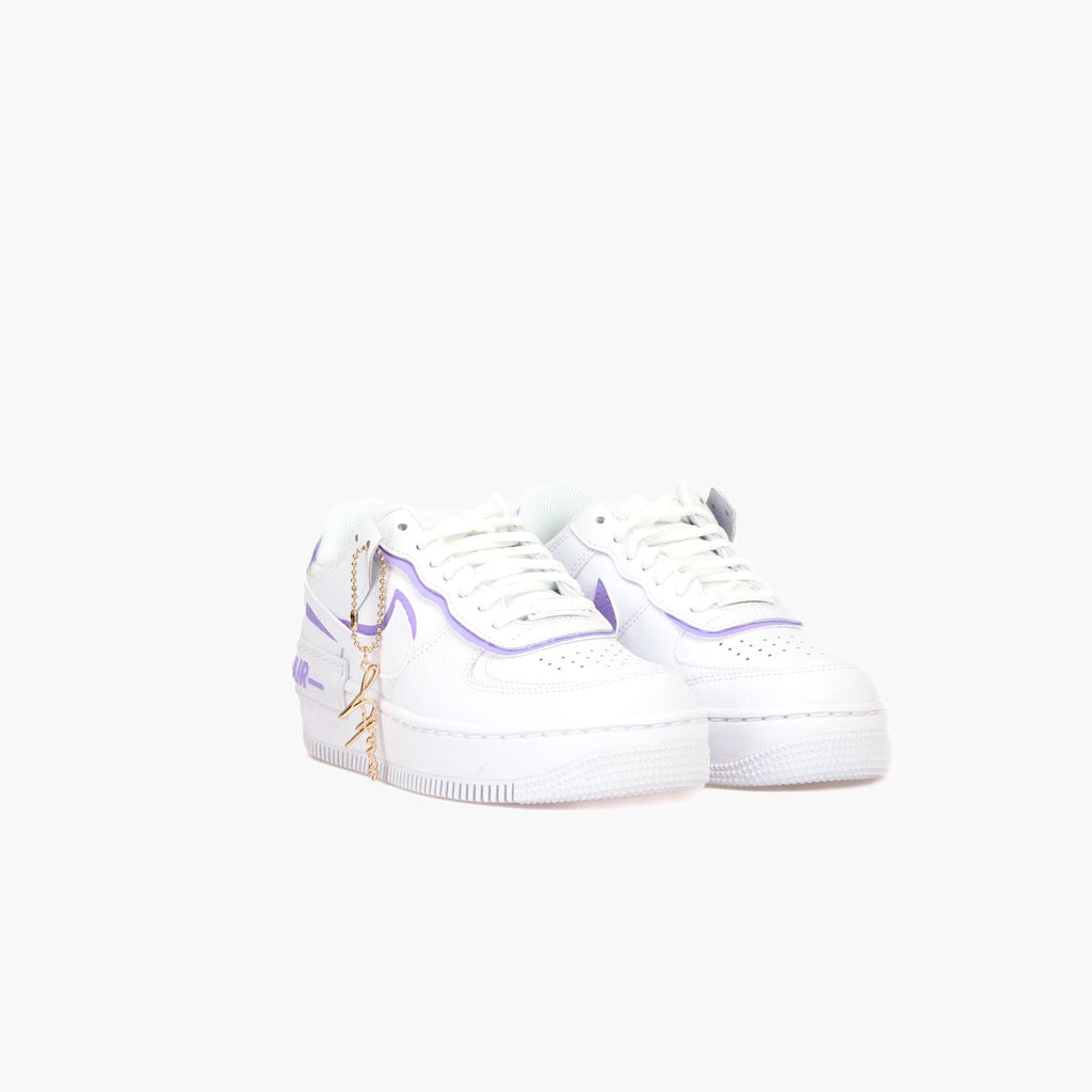 Custom Sneaker Nike AIR Force 1 Custom Sneaker Shadow 1 Violette Handgemachte Schuhe von Athena