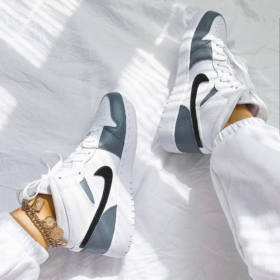 Jordans top schwarz grau