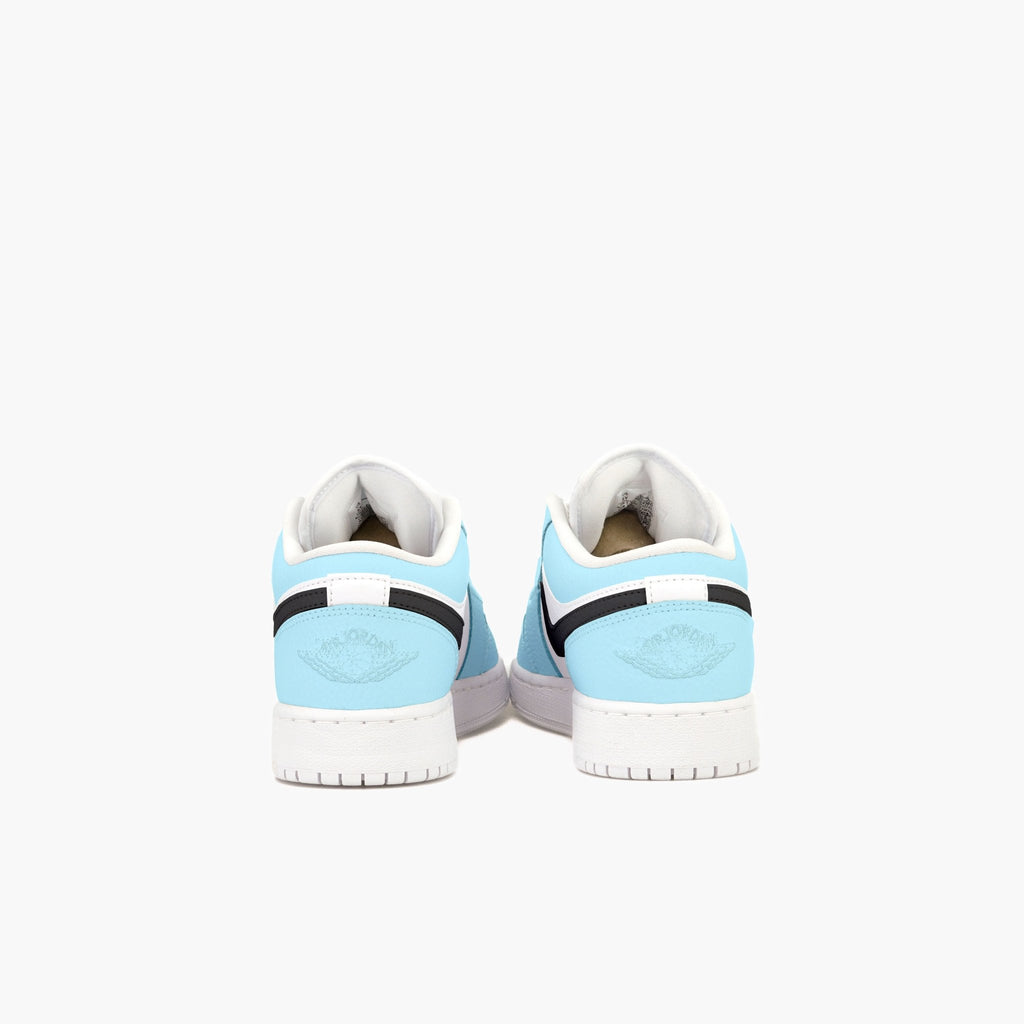 Custom Sneaker Nike Air Jordan 1 Low Custom Sneaker Blau Schwarz Handgemachte Schuhe von Athena