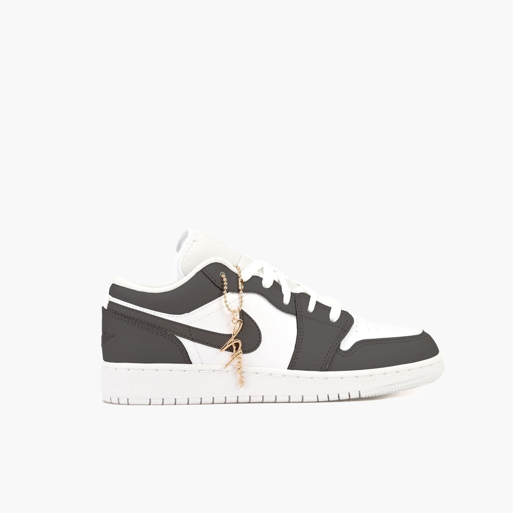 Custom Sneaker Nike Air Jordan 1 Low Custom Sneaker Braun Beige Handgemachte Schuhe von Athena