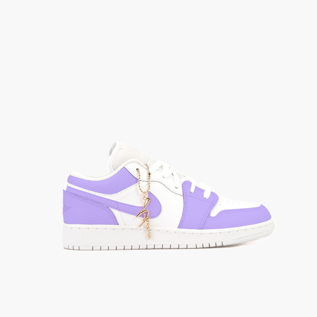 Custom Sneaker Nike Air Jordan 1 Low Custom Sneaker Pastell Lila Handgemachte Schuhe von Athena