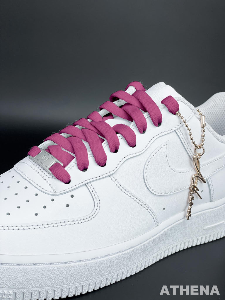 Custom Sneaker Nike Schnürsenkel für Sneaker Flach Reißfest Rosen Violette Handgemachte Schuhe von Athena